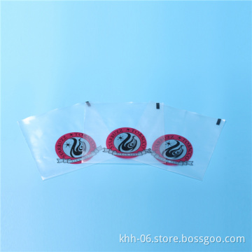 Clear 3 side seal plastic food packaging bag